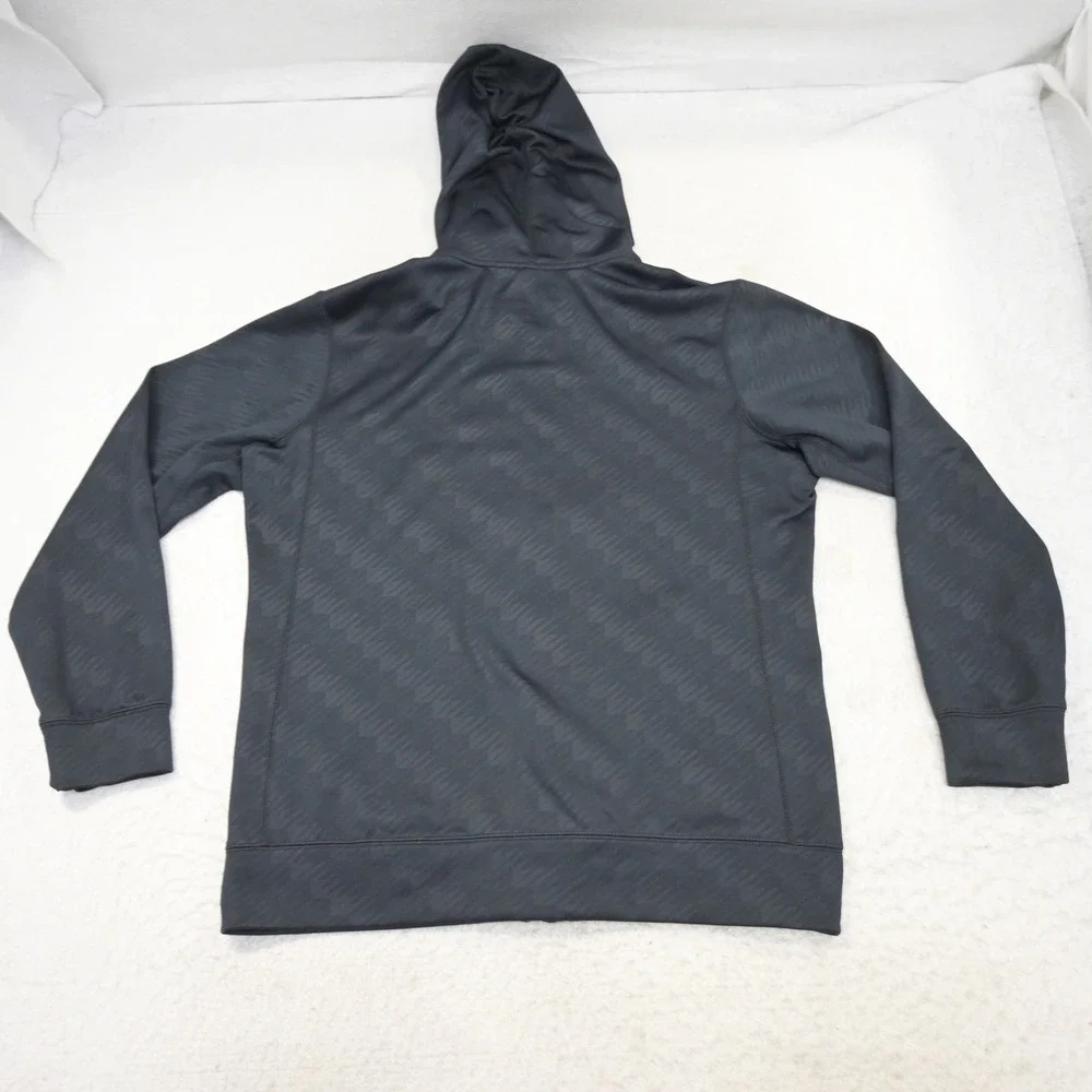 Nike Full Zip Hoodie Mens Medium Dark Blue Therma-Fit Training Sweatshirt